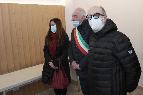 Il vicegovernatore del Friuli Venezia Giulia con delega alla Salute, Riccardo Riccardi, con il sindaco Luigi Cortolezzis visita il nuovo ambulatorio.